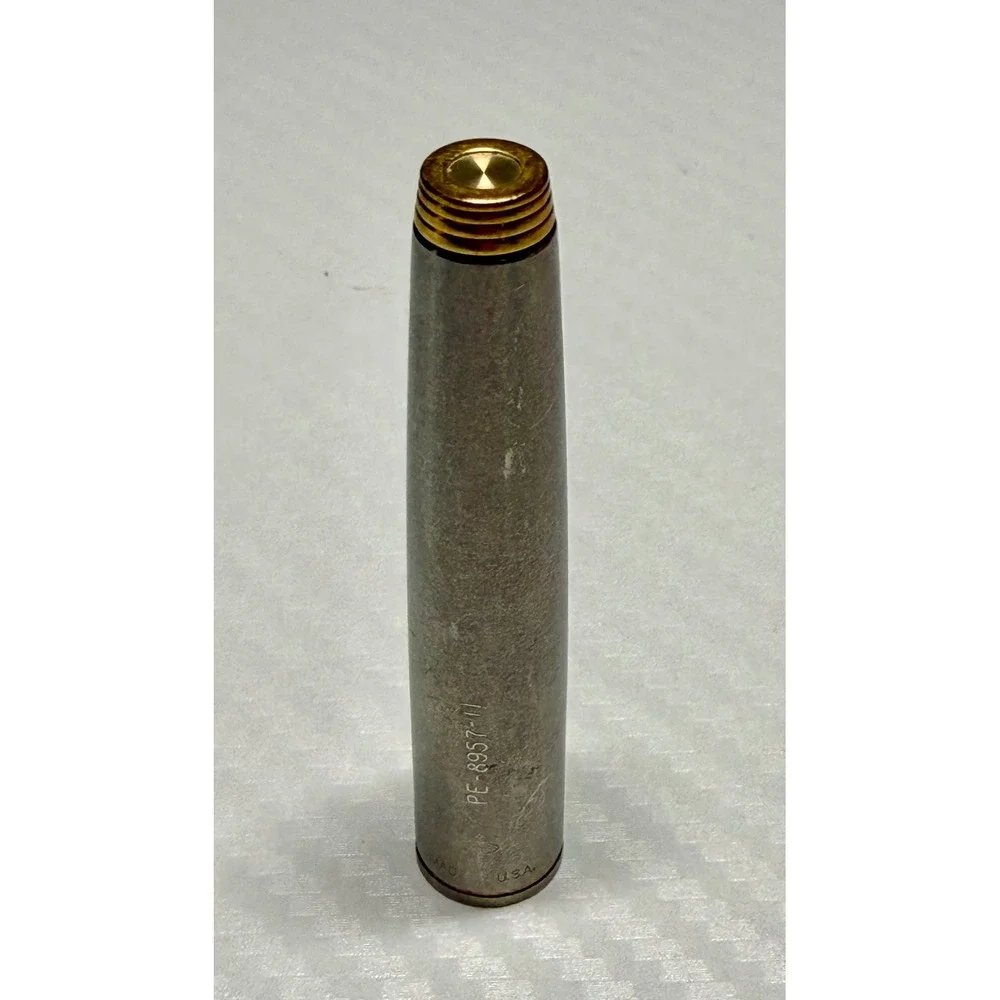 Parker 75 Pen Cap Good Brushed Stainless Steel Gold Trim USA PE-8957-11